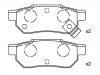 Bremsbelagsatz, Scheibenbremse Brake Pad Set:43022-ST3-E00